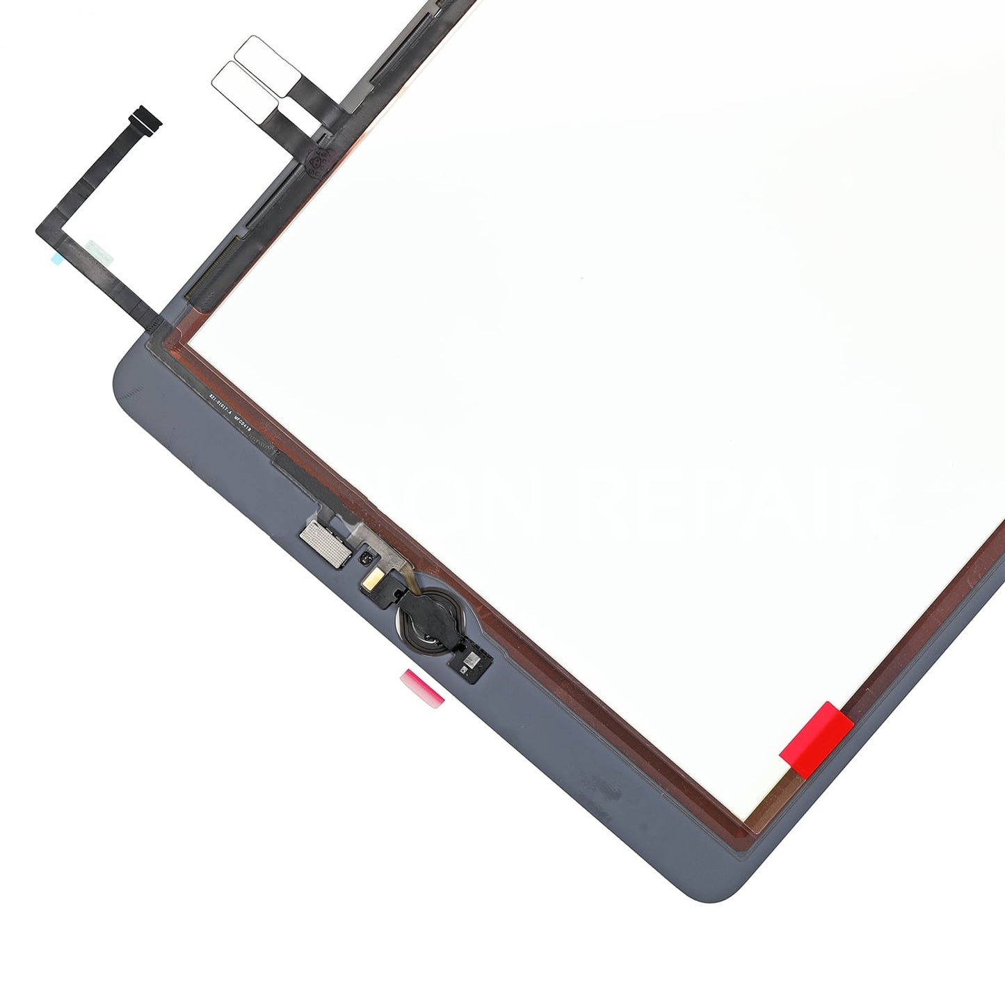 REPLACEMENT FOR IPAD 6 TOUCH SCREEN ASSEMBLY WITH SILVER HOME BUTTON ASSEMBLY - WHITE