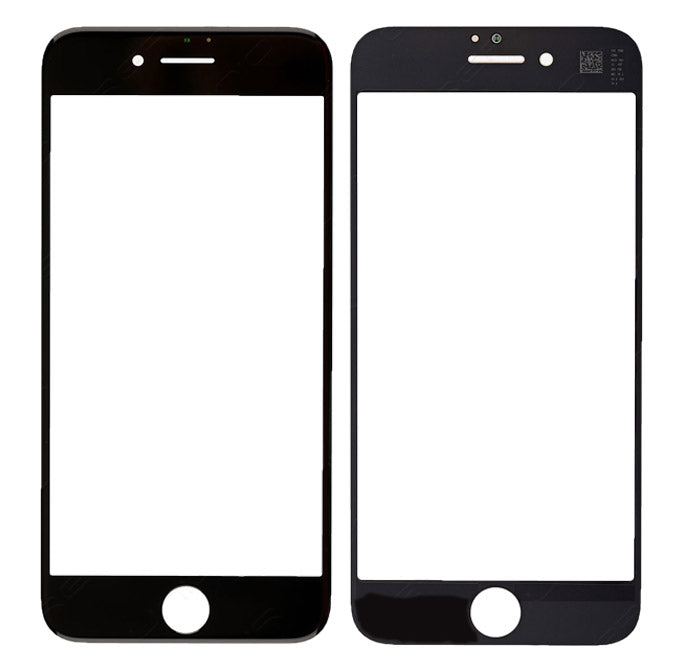 REPLACEMENT FOR IPHONE 8 FRONT GLASS LENS - BLACK