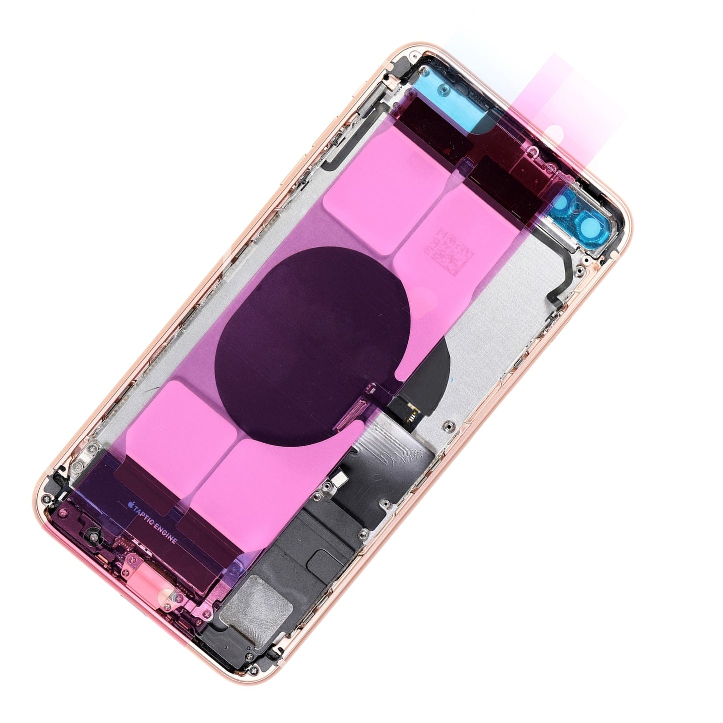 REPLACEMENT FOR IPHONE 8 PLUS BACK COVER FULL ASSEMBLY - GOLD