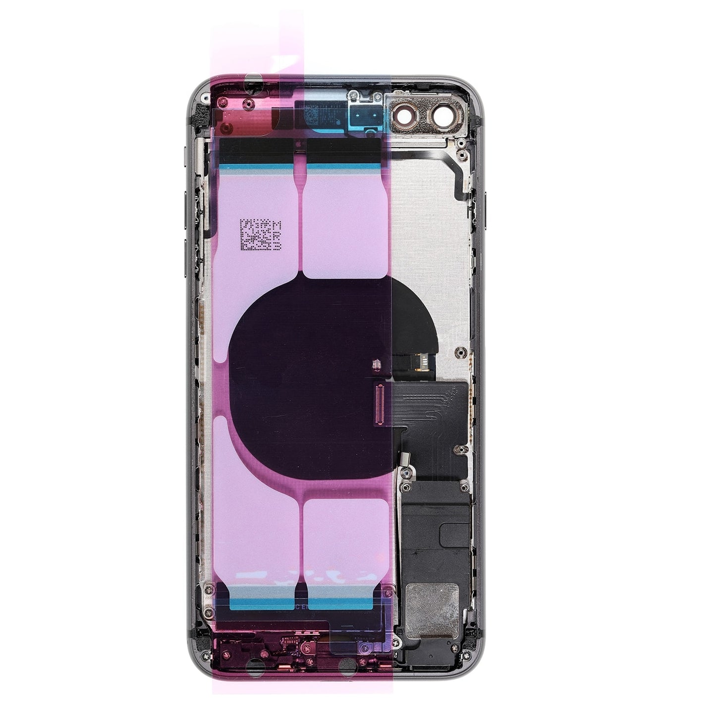 REPLACEMENT FOR IPHONE 8 PLUS BACK COVER FULL ASSEMBLY - SPACE GRAY