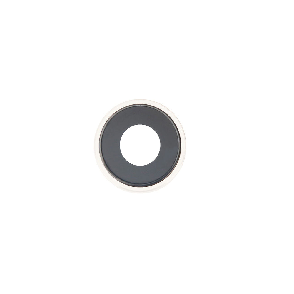 REPLACEMENT FOR IPHONE XR REAR FACING CAMERA LENS WITH BEZEL - WHITE