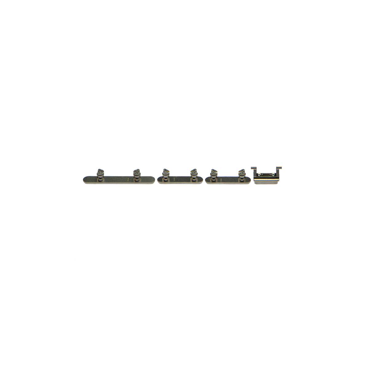 REPLACEMENT FOR IPHONE XS SIDE BUTTONS SET - SILVER