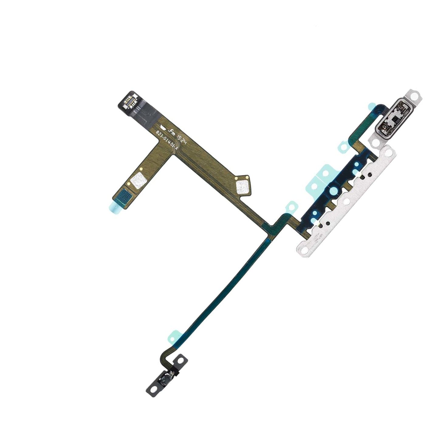 REPLACEMENT FOR IPHONE XS VOLUME BUTTON FLEX CABLE WITH METAL BRACKET ASSEMBLY