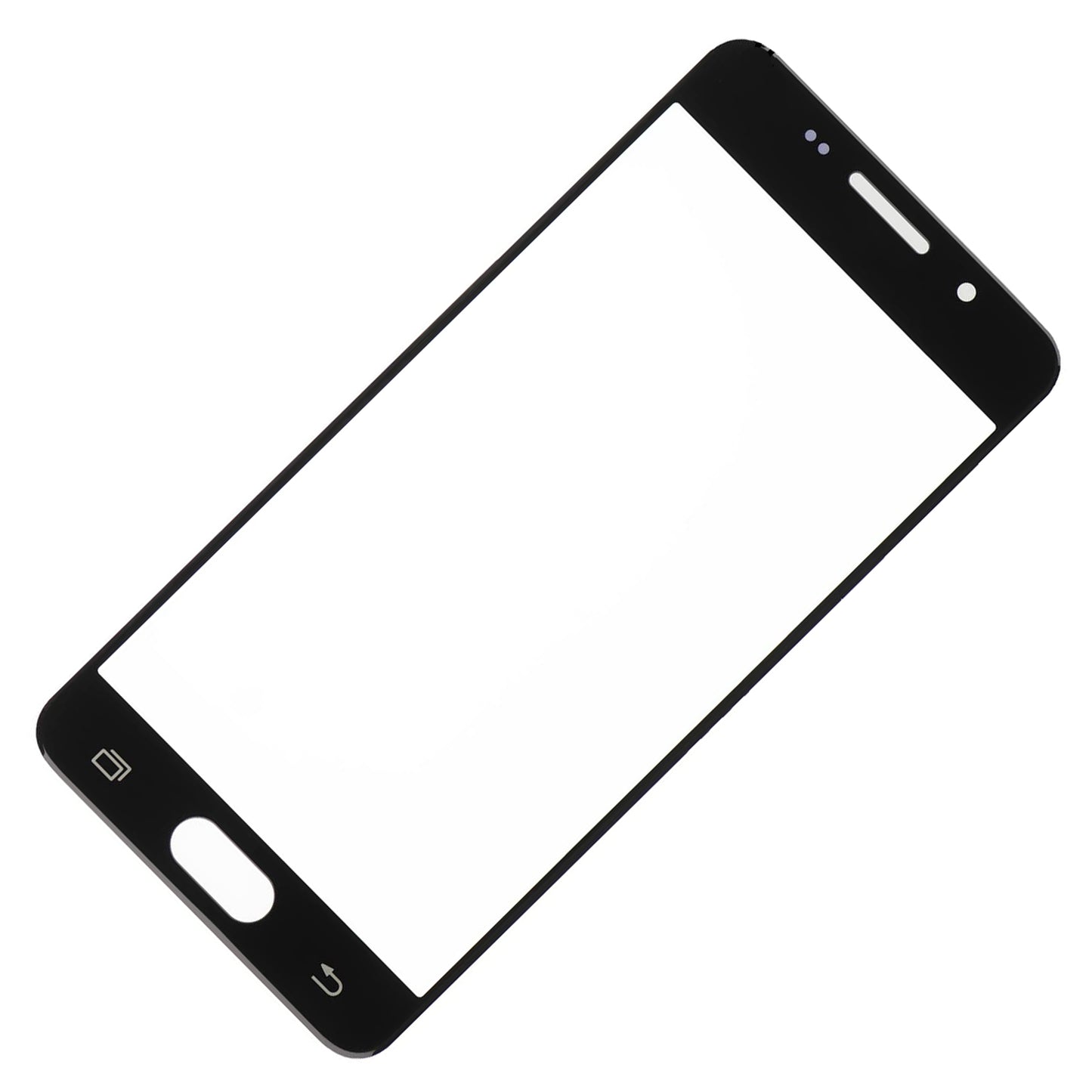 REPLACEMENT FOR SAMSUNG GALAXY A3 (2016) SM-310 FRONT GLASS LENS - BLACK