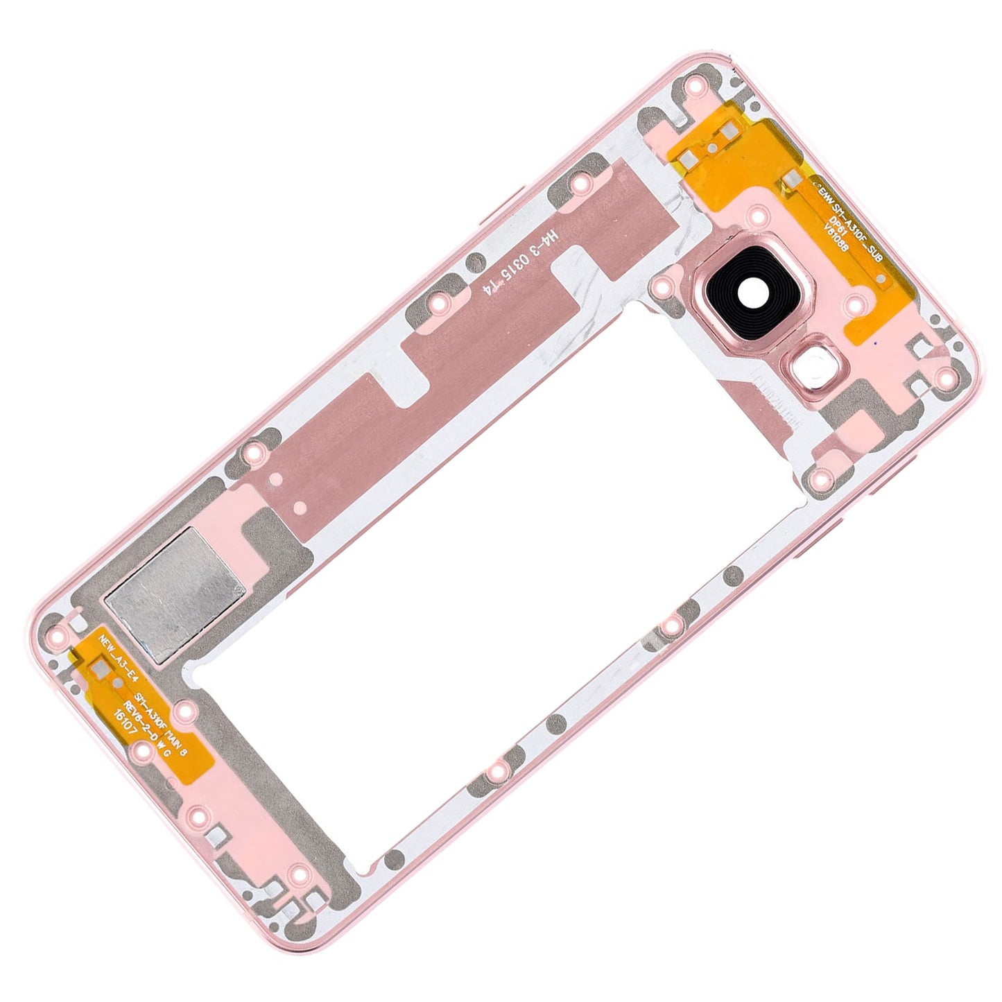 REPLACEMENT FOR SAMSUNG GALAXY A3 (2016) SM-310 REAR HOUSING FRAME - ROSE GOLD