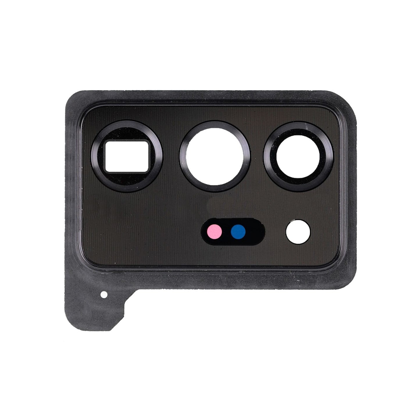 REPLACEMENT FOR SAMSUNG GALAXY NOTE 20 ULTRA REAR CAMERA HOLDER WITH GLASS LENS - MYSTIC BLACK