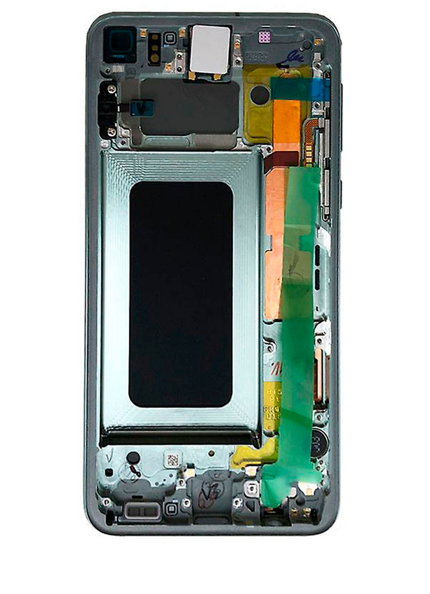 REPLACEMENT FOR SAMSUNG GALAXY S10E LCD SCREEN ASSEMBLY WITH FRAME - GREEN