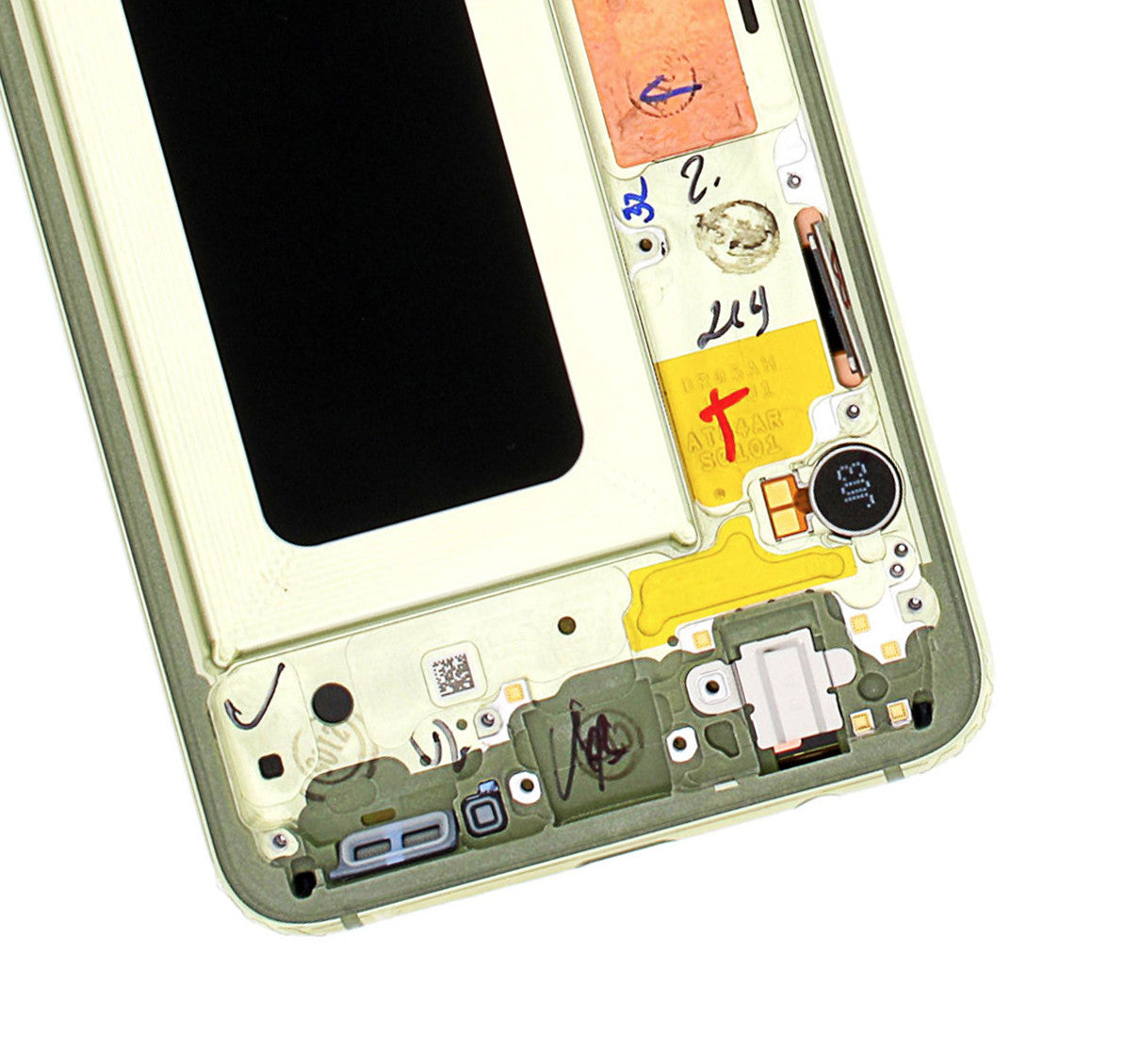 REPLACEMENT FOR SAMSUNG GALAXY S10E LCD SCREEN ASSEMBLY WITH FRAME - YELLOW