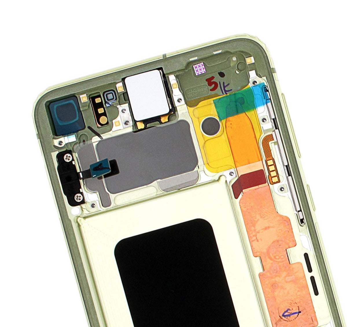 REPLACEMENT FOR SAMSUNG GALAXY S10E LCD SCREEN ASSEMBLY WITH FRAME - YELLOW