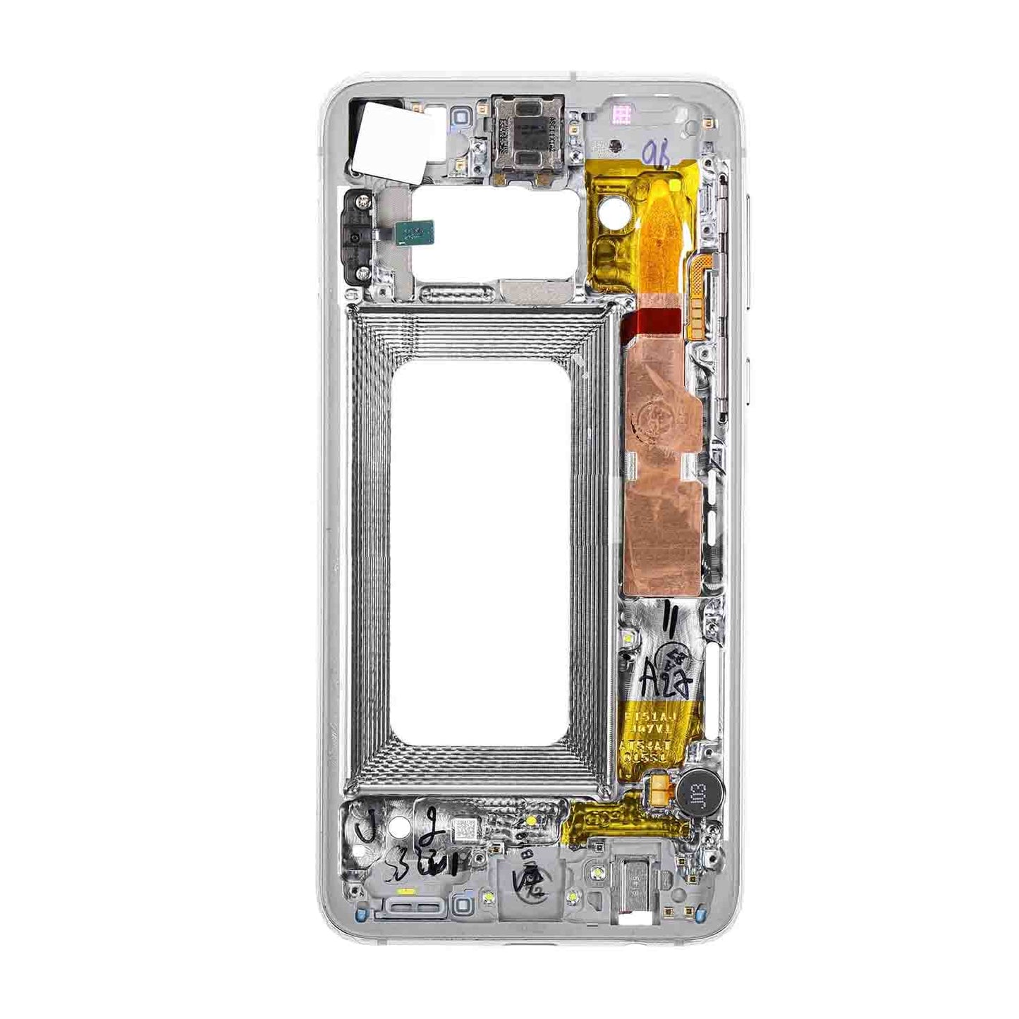 REPLACEMENT FOR SAMSUNG GALAXY S10E REAR HOUSING FRAME - WHITE