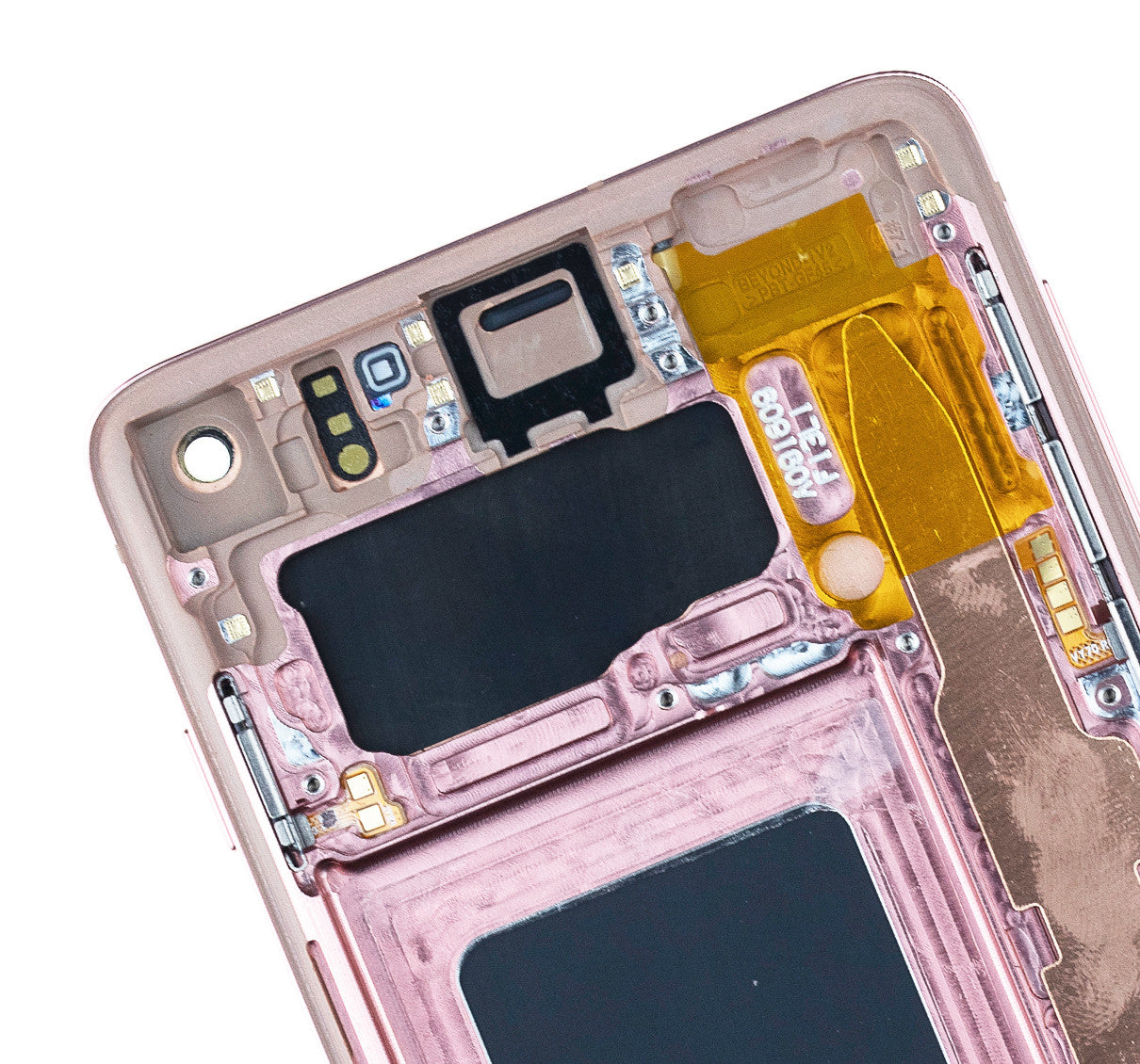 REPLACEMENT FOR SAMSUNG GALAXY S10 OLED SCREEN DIGITIZER ASSEMBLY WITH FRAME - FLAMINGO PINK