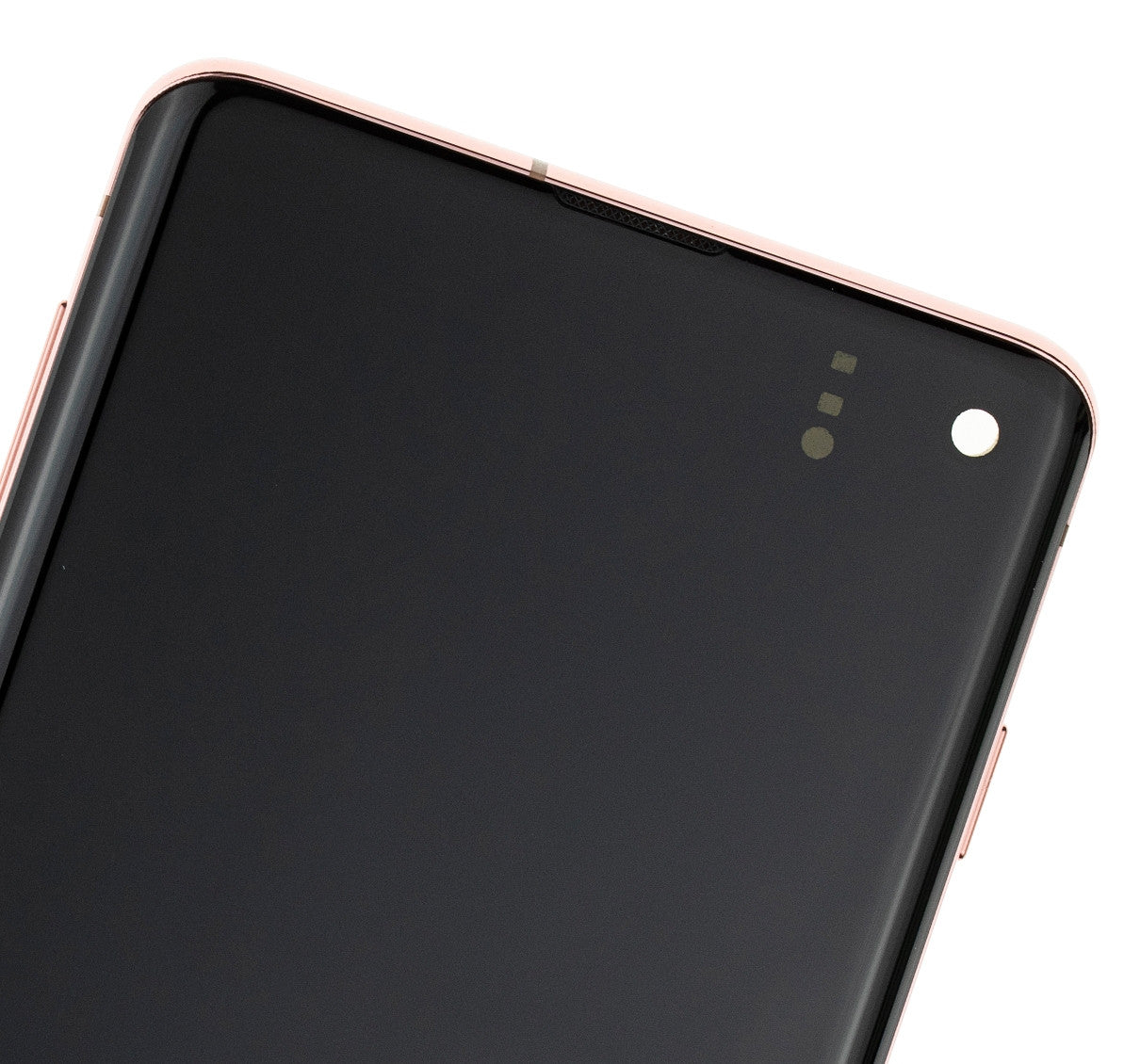 REPLACEMENT FOR SAMSUNG GALAXY S10 OLED SCREEN DIGITIZER ASSEMBLY WITH FRAME - FLAMINGO PINK