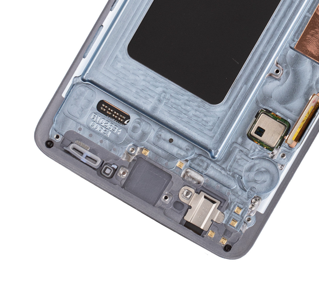 REPLACEMENT FOR SAMSUNG GALAXY S10 OLED SCREEN DIGITIZER ASSEMBLY WITH FRAME - PRISM BLUE