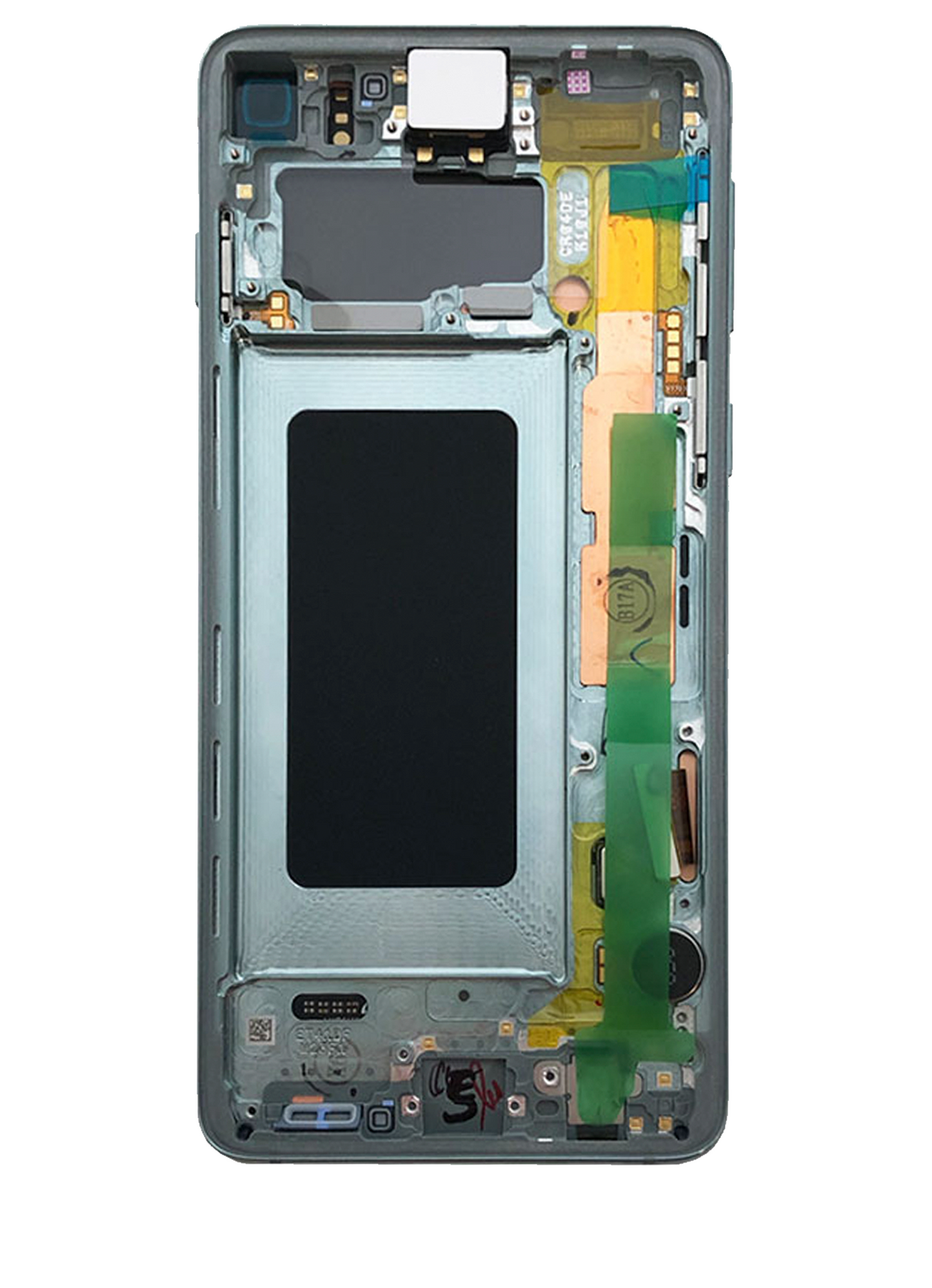 REPLACEMENT FOR SAMSUNG GALAXY S10 OLED SCREEN DIGITIZER ASSEMBLY WITH FRAME - PRISM GREEN