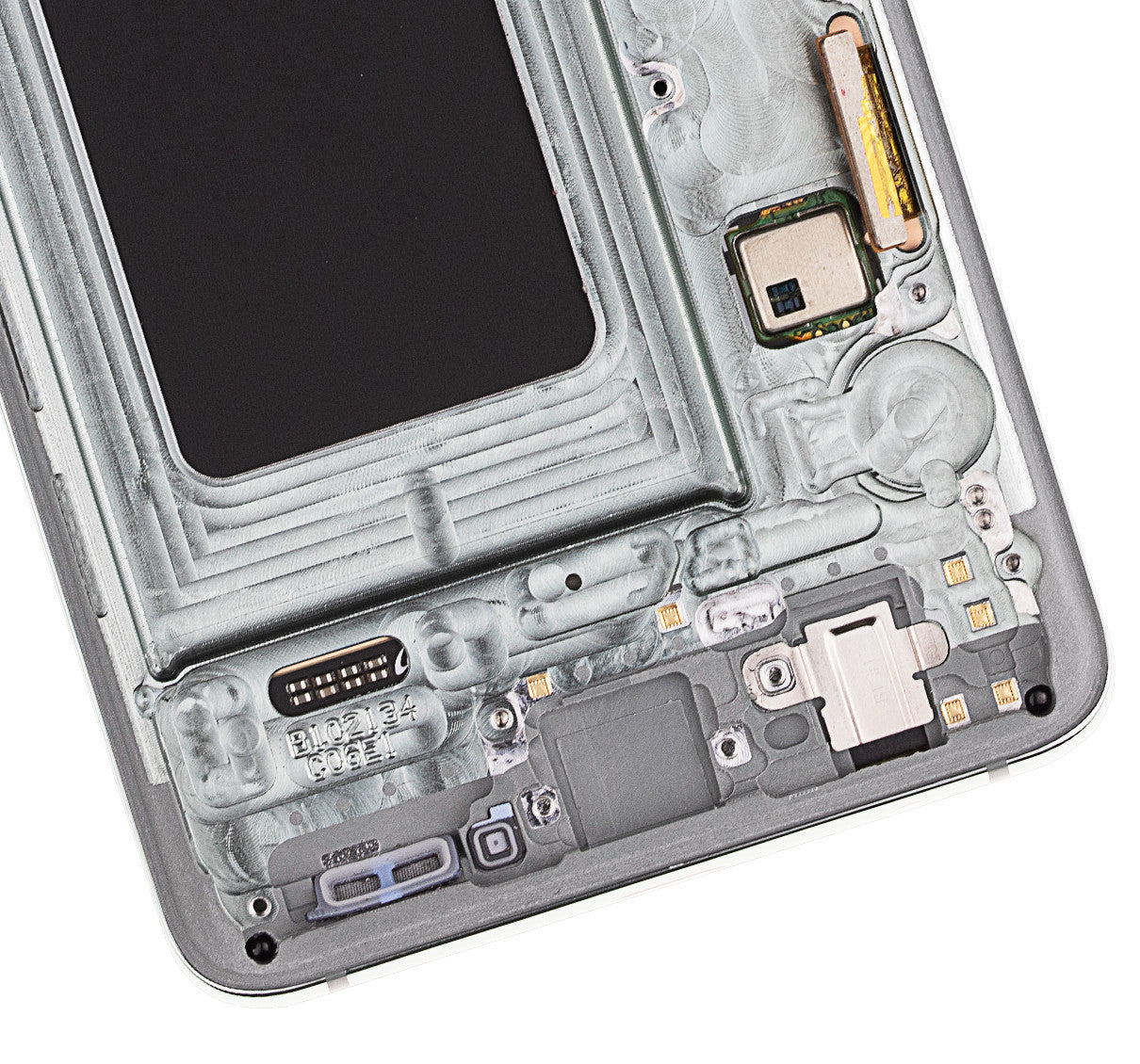 REPLACEMENT FOR SAMSUNG GALAXY S10 OLED SCREEN DIGITIZER ASSEMBLY WITH FRAME - PRISM GREEN
