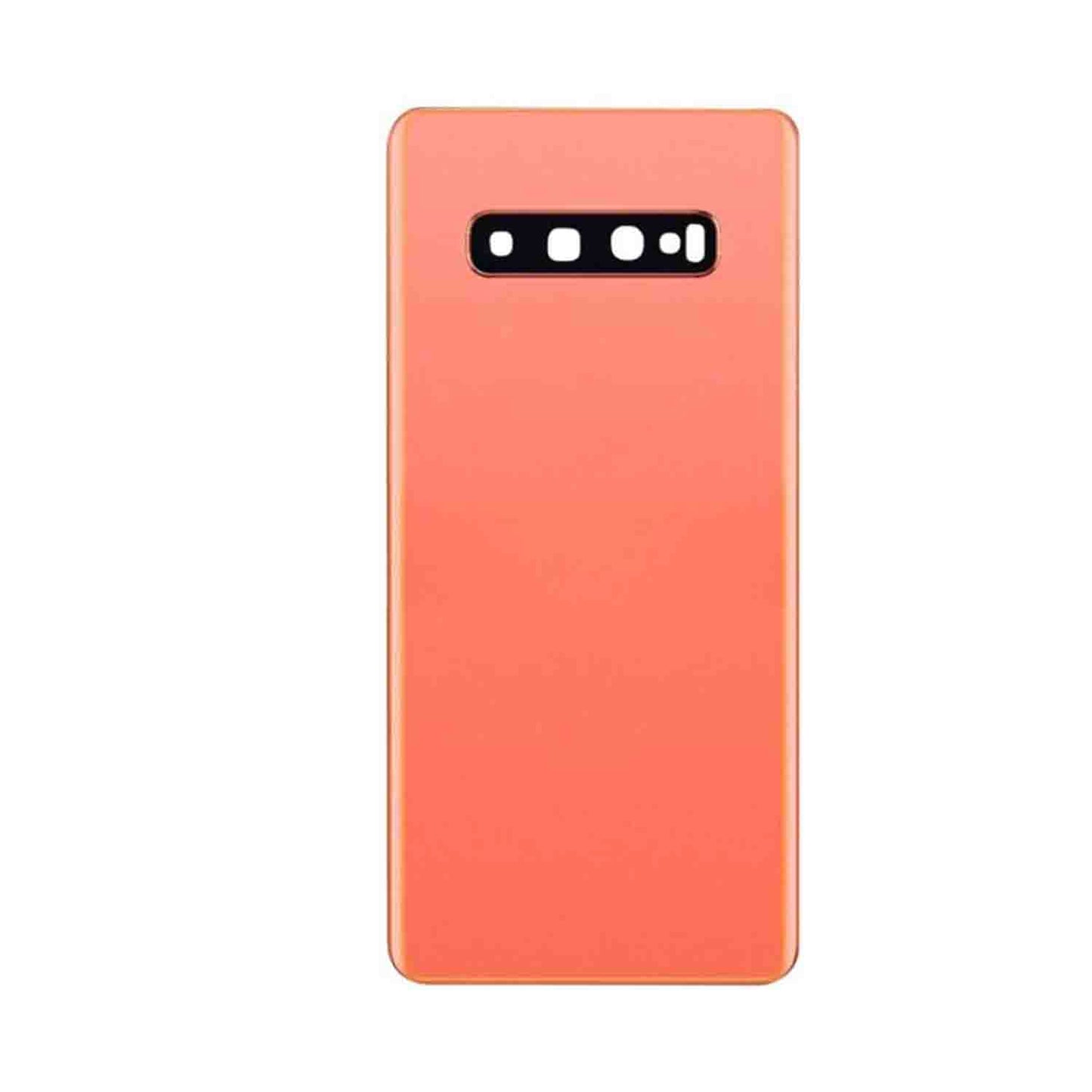 REPLACEMENT FOR SAMSUNG GALAXY S10 PLUS BATTERY DOOR WITH CAMERA GLASS - FLAMINGO PINK