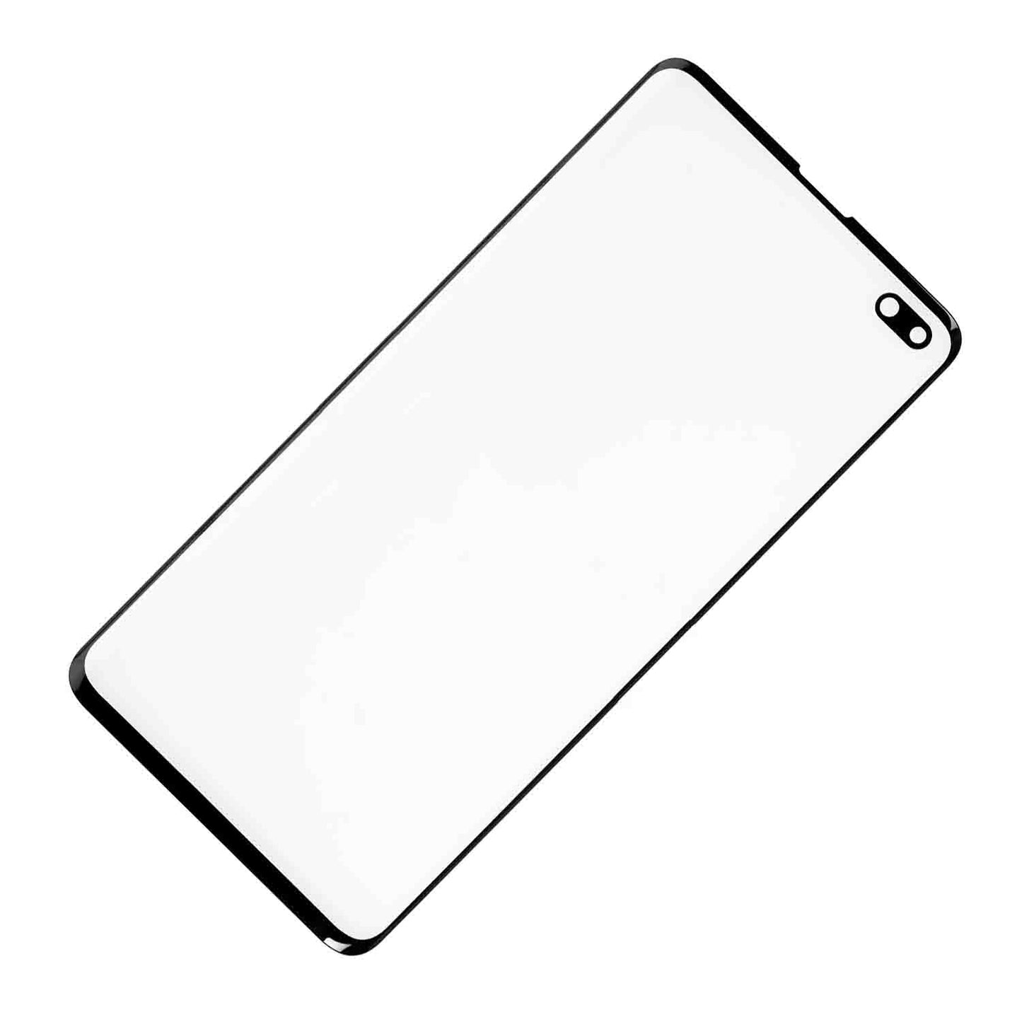 REPLACEMENT FOR SAMSUNG GALAXY S10 PLUS FRONT GLASS LENS - BLACK