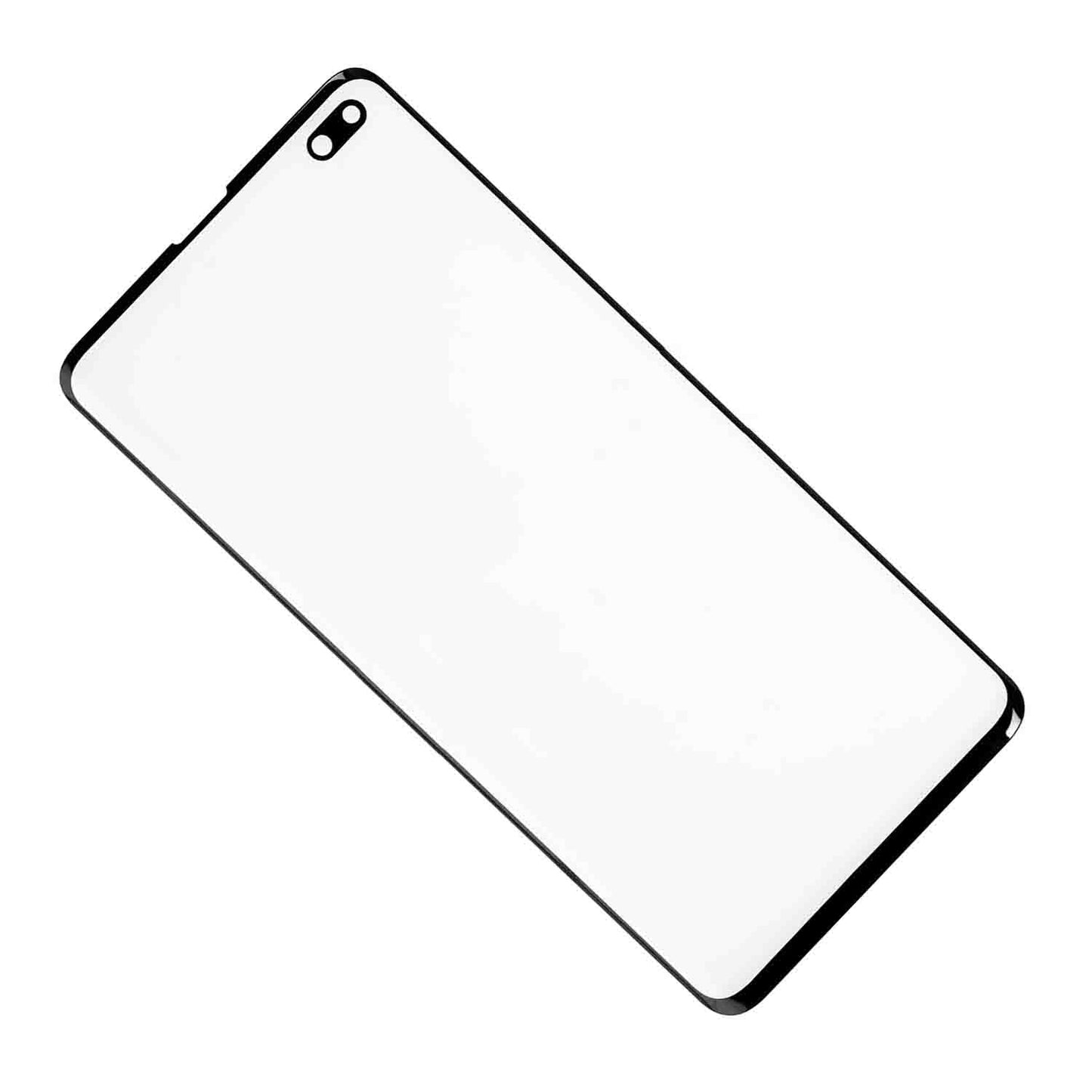 REPLACEMENT FOR SAMSUNG GALAXY S10 PLUS FRONT GLASS LENS - BLACK