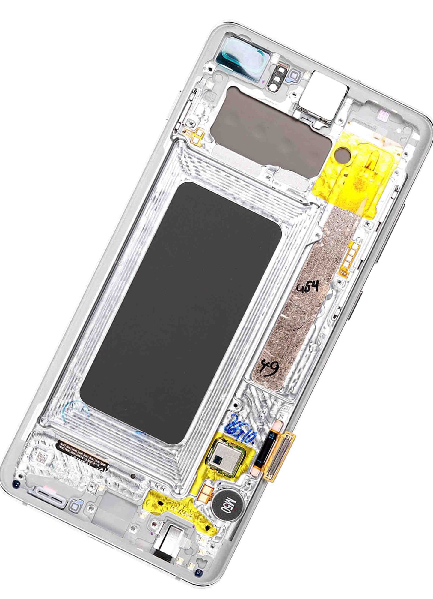 REPLACEMENT FOR SAMSUNG GALAXY S10 PLUS OLED SCREEN DIGITIZER ASSEMBLY WITH FRAME - CERAMIC WHITE