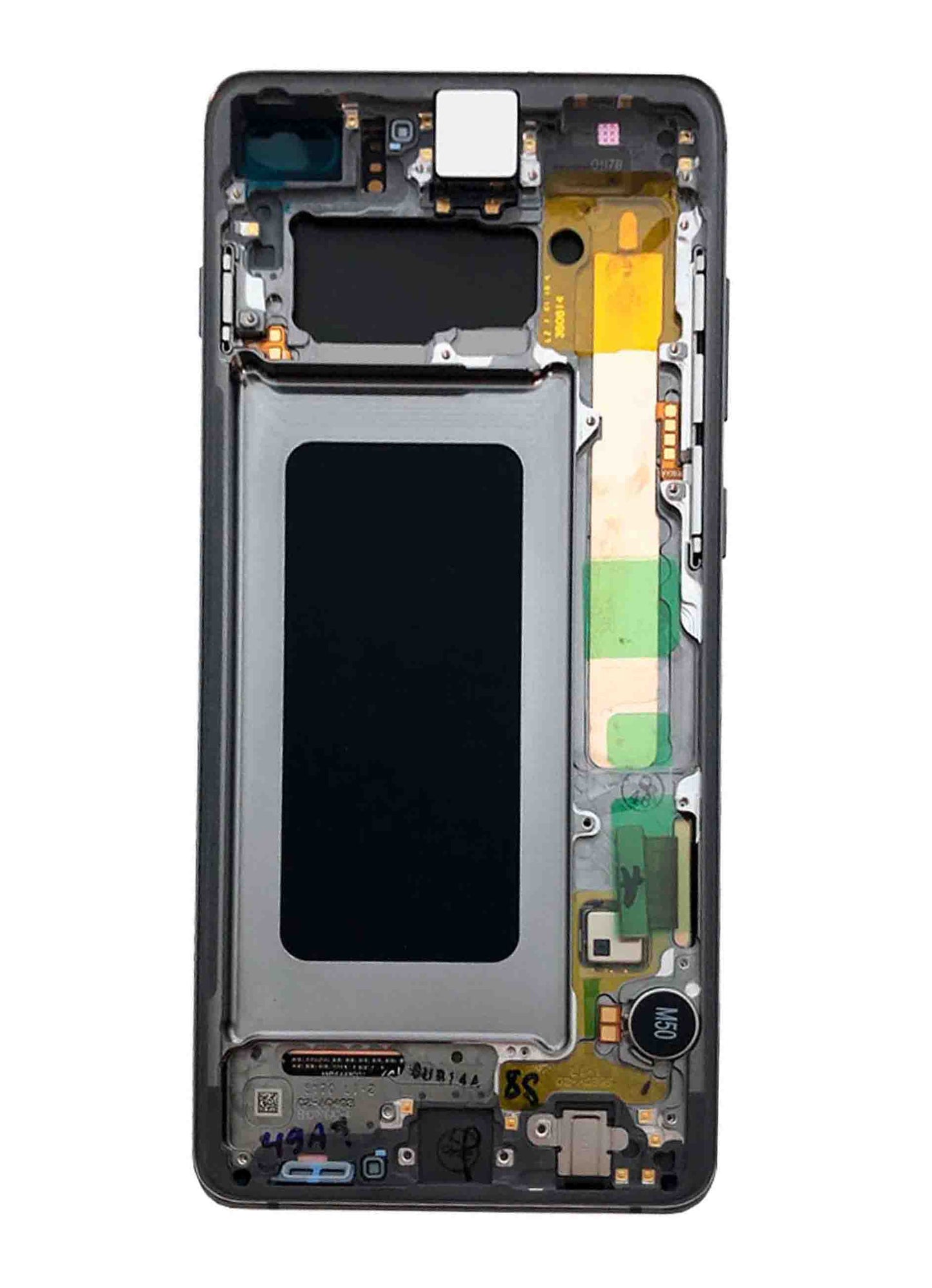 REPLACEMENT FOR SAMSUNG GALAXY S10 PLUS OLED SCREEN DIGITIZER ASSEMBLY WITH FRAME - BLACK