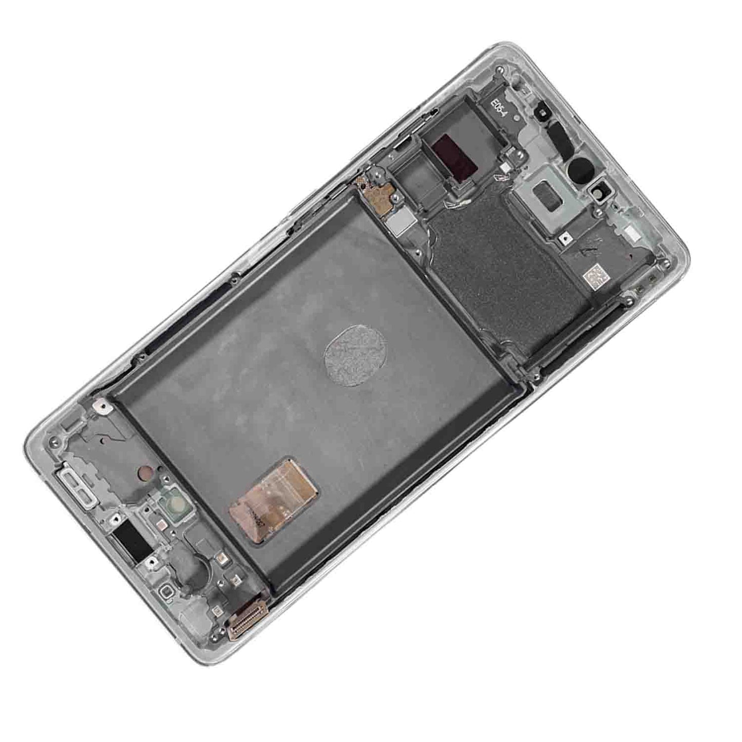REPLACEMENT FOR SAMSUNG GALAXY S20 FE 5G OLED SCREEN ASSEMBLY WITH FRAME - CLOUD WHITE