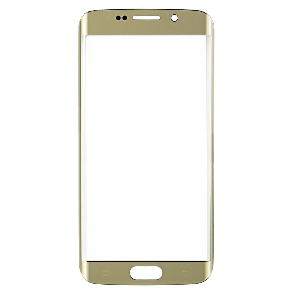 REPLACEMENT FOR SAMSUNG GALAXY S6 EDGE FRONT GLASS LENS - GOLD