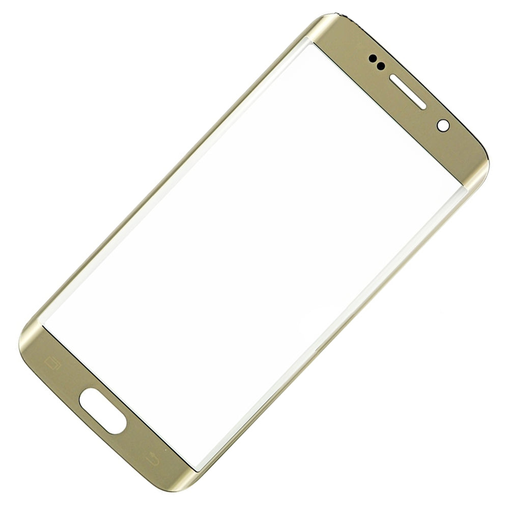 REPLACEMENT FOR SAMSUNG GALAXY S6 EDGE FRONT GLASS LENS - GOLD