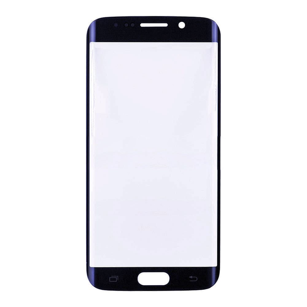 REPLACEMENT FOR SAMSUNG GALAXY S6 EDGE FRONT GLASS LENS - PEBBLE BLUE