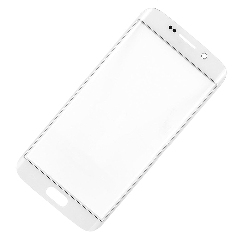 REPLACEMENT FOR SAMSUNG GALAXY S6 EDGE FRONT GLASS LENS - WHITE