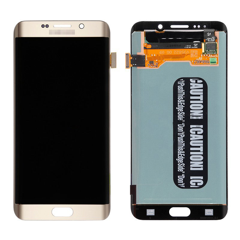 REPLACEMENT FOR SAMSUNG GALAXY S6 EDGE PLUS SM-G928 SERIES LCD SCREEN WITH DIGITIZER ASSEMBLY - GOLD