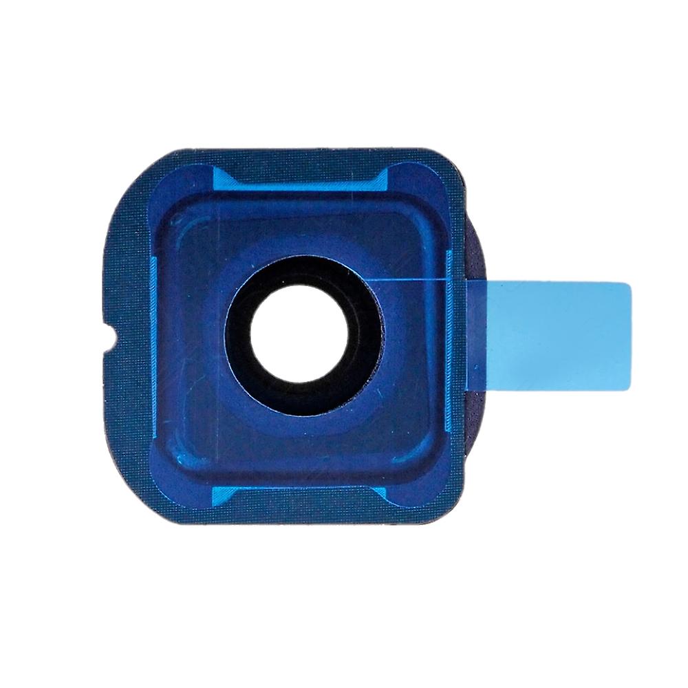 REPLACEMENT FOR SAMSUNG GALAXY S6 EDGE SERIES REAR FACING CAMERA LENS AND BEZEL - SAPPHIRE