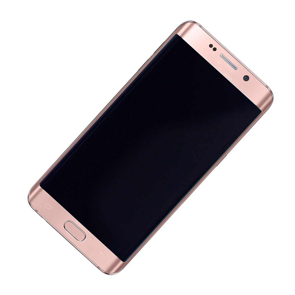 REPLACEMENT FOR SAMSUNG GALAXY S6 EDGE SM-G925A LCD SCREEN AND DIGITIZER ASSEMBLY WITH FRAME - ROSE