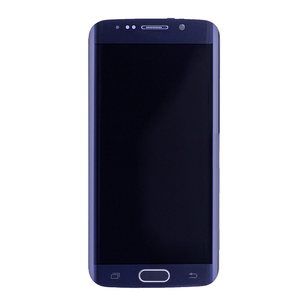 REPLACEMENT FOR SAMSUNG GALAXY S6 EDGE SM-G925 LCD SCREEN AND DIGITIZER ASSEMBLY WITH FRAME - SAPPHIRE