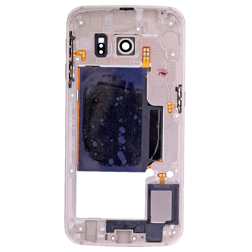 REPLACEMENT FOR SAMSUNG GALAXY S6 EDGE SM-G925 REAR HOUSING ASSEMBLY - GOLD