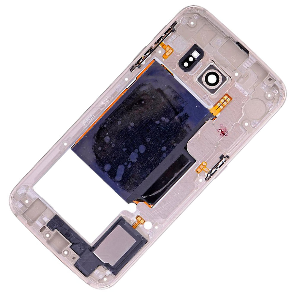 REPLACEMENT FOR SAMSUNG GALAXY S6 EDGE SM-G925 REAR HOUSING ASSEMBLY - GOLD