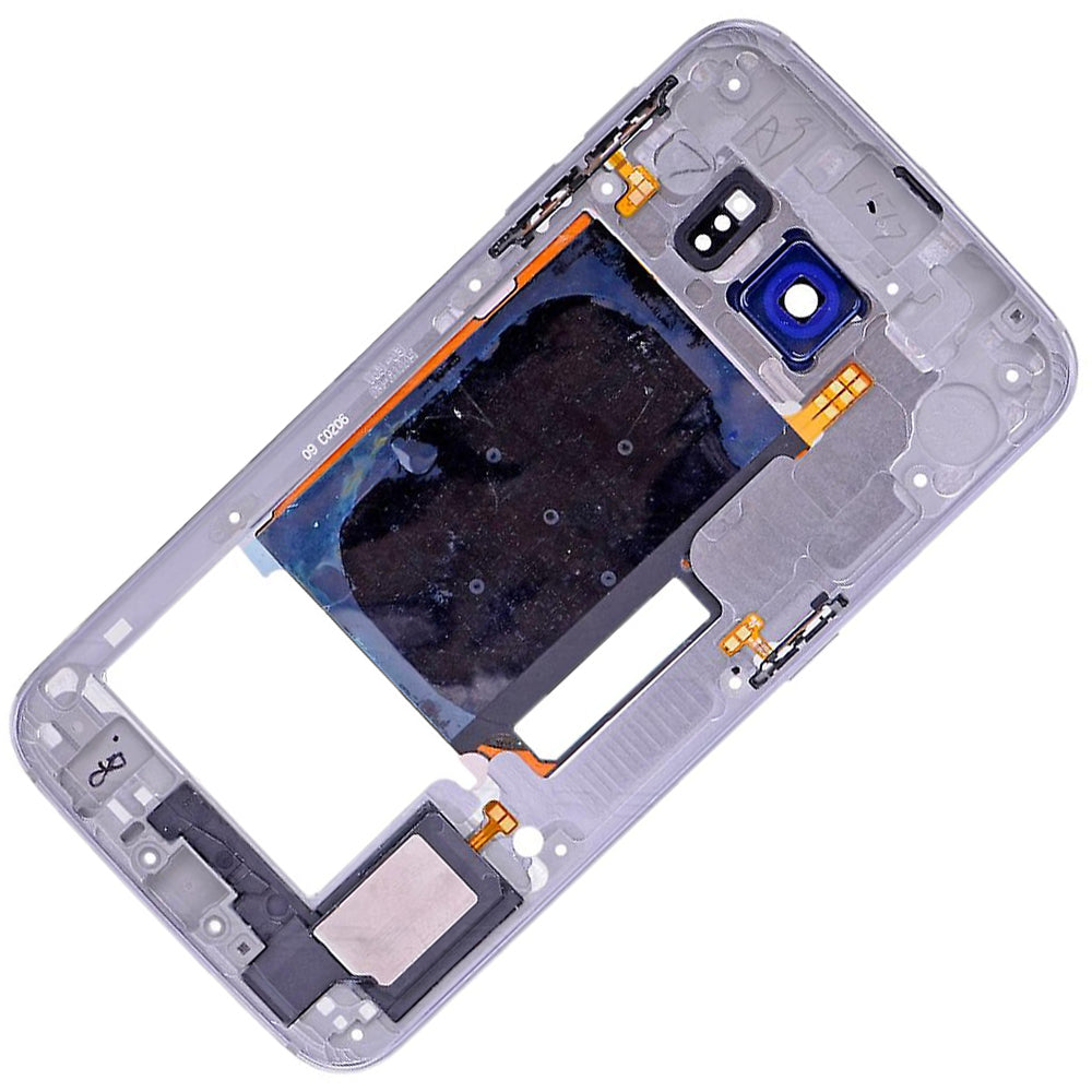 REPLACEMENT FOR SAMSUNG GALAXY S6 EDGE SM-G925 REAR HOUSING ASSEMBLY - GREY