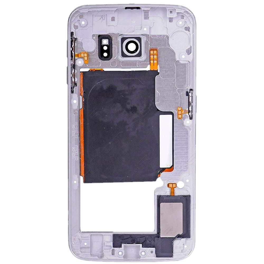 REPLACEMENT FOR SAMSUNG GALAXY S6 EDGE SM-G925 REAR HOUSING ASSEMBLY - SILVER