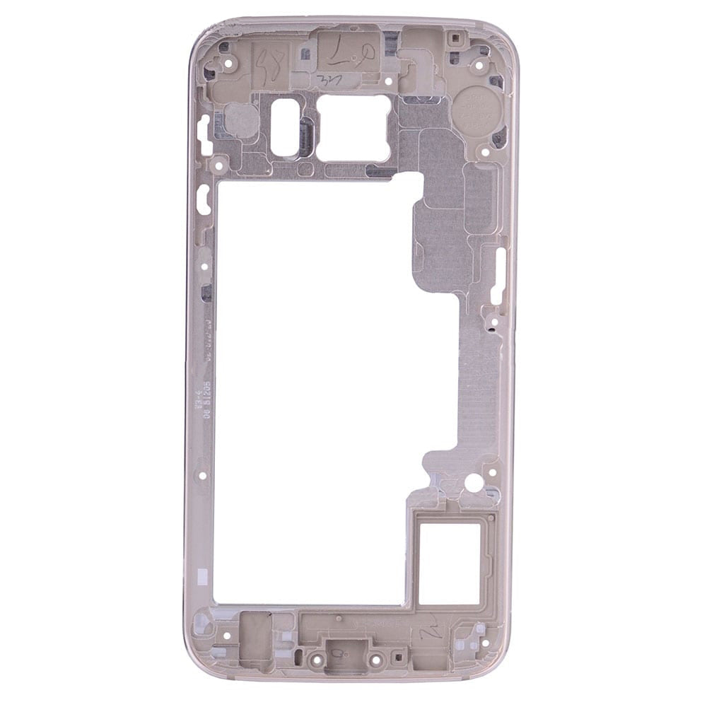 REPLACEMENT FOR SAMSUNG GALAXY S6 EDGE SM-G925 REAR HOUSING FRAME - GOLD