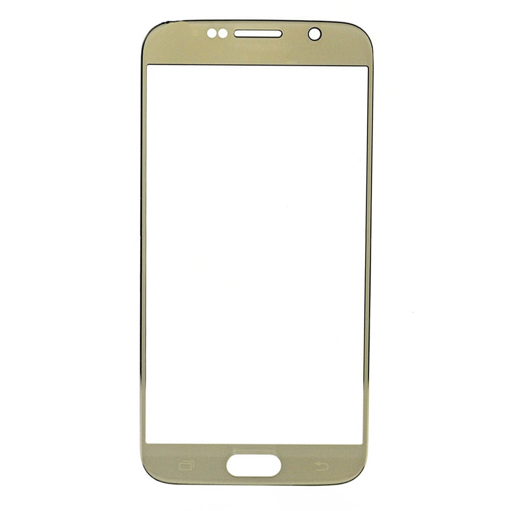 REPLACEMENT FOR SAMSUNG GALAXY S6 FRONT GLASS LENS - GOLD