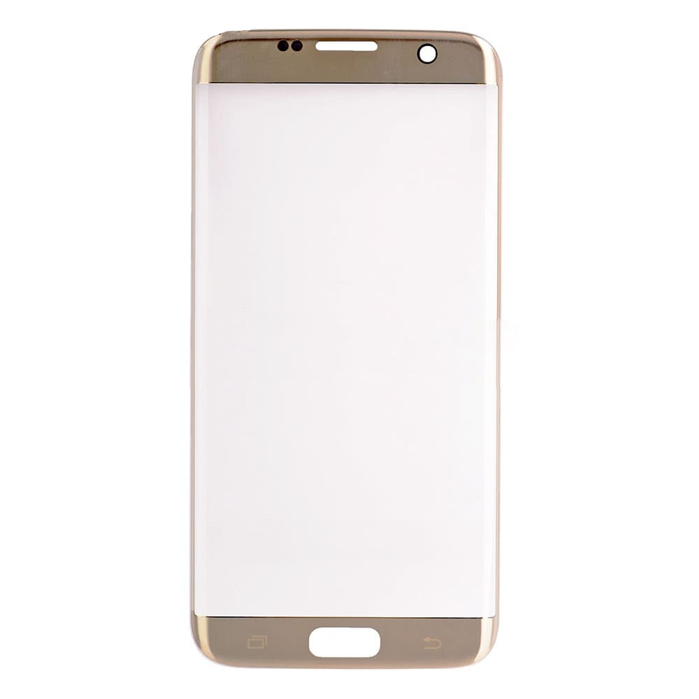 REPLACEMENT FOR SAMSUNG GALAXY S7 EDGE SM-G935 FRONT GLASS LENS - GOLD