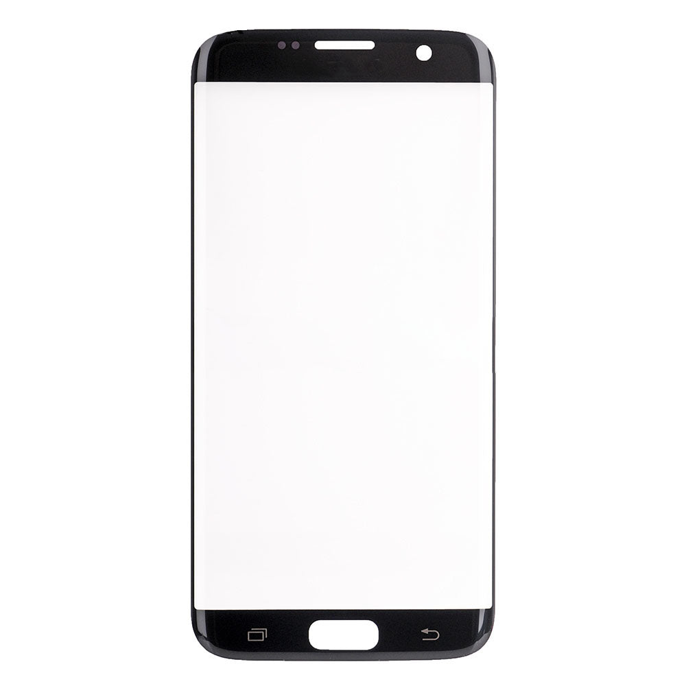 REPLACEMENT FOR SAMSUNG GALAXY S7 EDGE SM-G935 FRONT GLASS LENS - PEBBLE BLUE