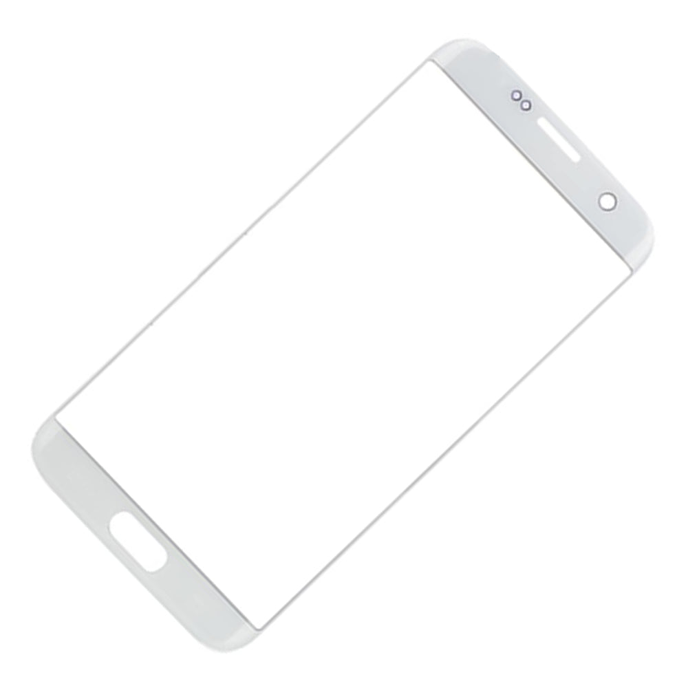 REPLACEMENT FOR SAMSUNG GALAXY S7 EDGE SM-G935 FRONT GLASS LENS - WHITE