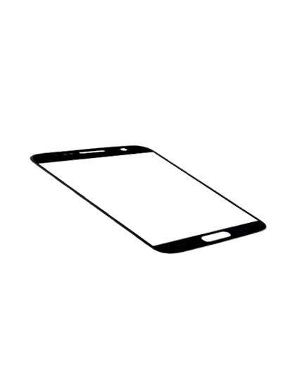 REPLACEMENT FOR SAMSUNG GALAXY S7 FRONT GLASS LENS REPLACEMENT WITH LOGO - BLACK