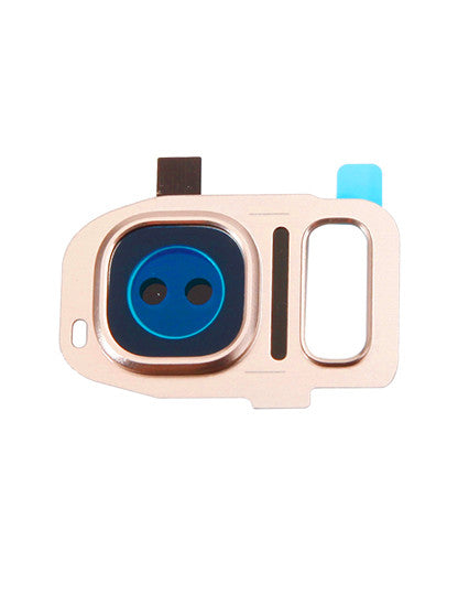 REPLACEMENT FOR SAMSUNG GALAXY S7/S7 EDGE REAR CAMERA HOLDER WITH LENS - GOLD