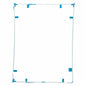 REPLACEMENT FOR IPAD 3/4 TOUCH SCREEN SUPPORTING FRAME WITH ADHESIVE WHITE
