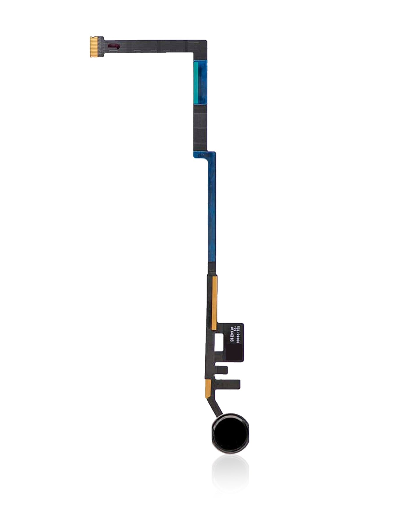 REPLACEMENT FOR IPAD 5/IPAD 6 HOME BUTTON ASSEMBLY WITH FLEX CABLE RIBBON - BLACK