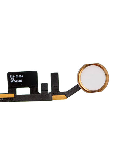 REPLACEMENT FOR IPAD 5/IPAD 6 HOME BUTTON ASSEMBLY WITH FLEX CABLE RIBBON - GOLD