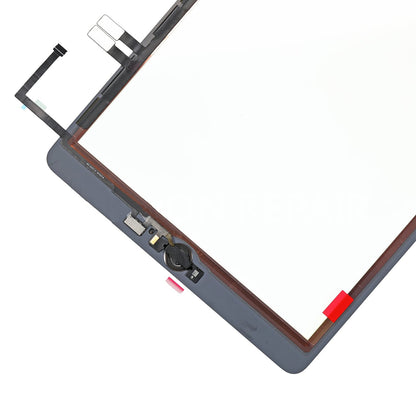 REPLACEMENT FOR IPAD 6 TOUCH SCREEN ASSEMBLY WITH SILVER HOME BUTTON ASSEMBLY - WHITE