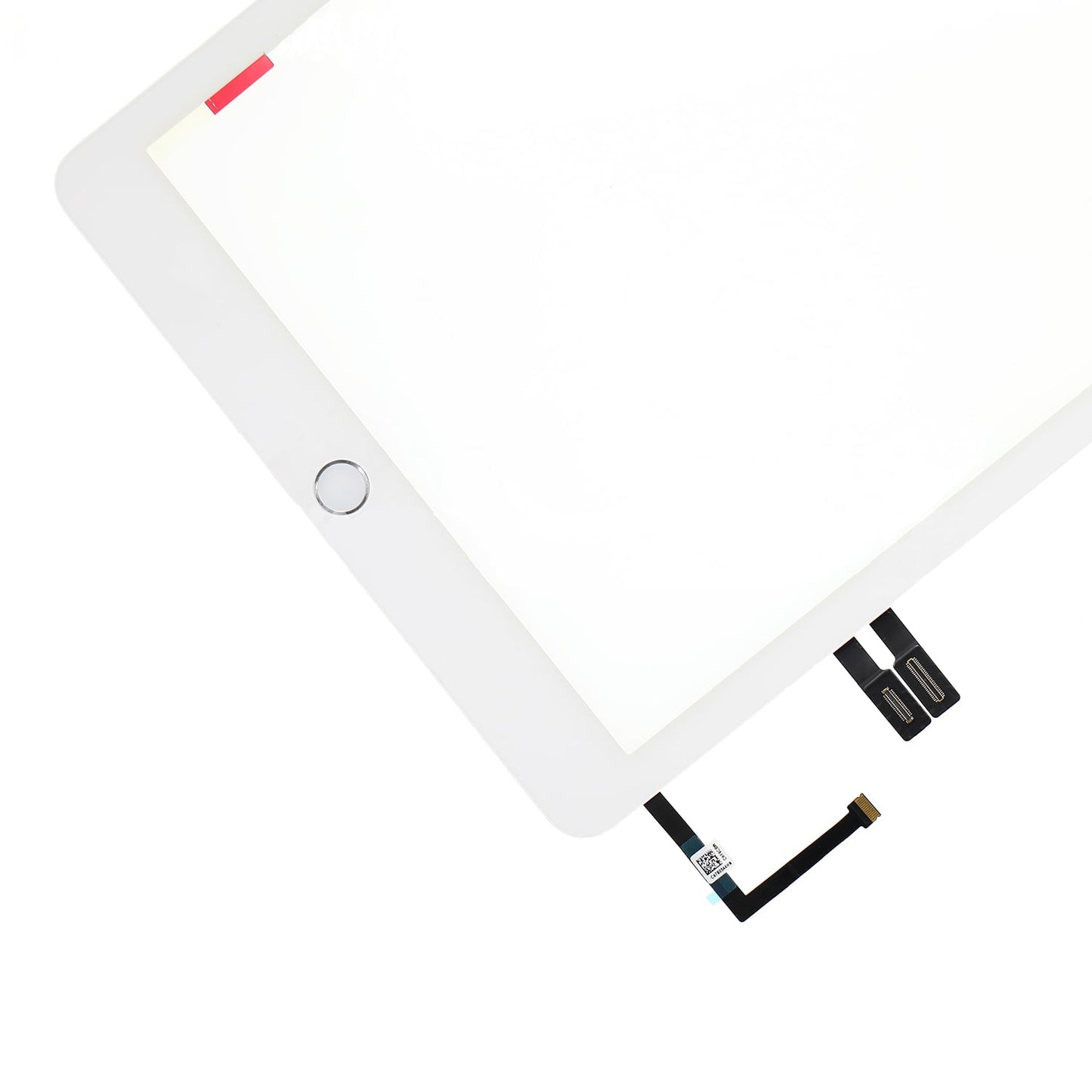 REPLACEMENT FOR IPAD 6 TOUCH SCREEN ASSEMBLY WITH SILVER HOME BUTTON ASSEMBLY - WHITE