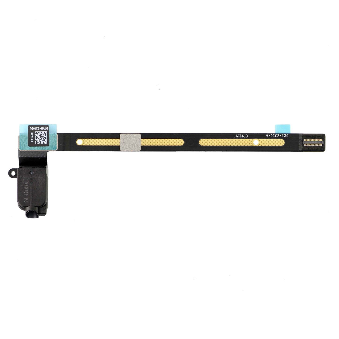 REPLACEMENT FOR IPAD AIR 2 4G VERSION AUDIO EARPHONE JACK FLEX CABLE - BLACK